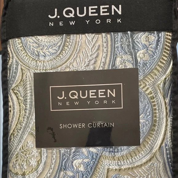 J. Queen New York Paisley Shower Curtain, 72” x 72” NWT - Picture 2 of 5